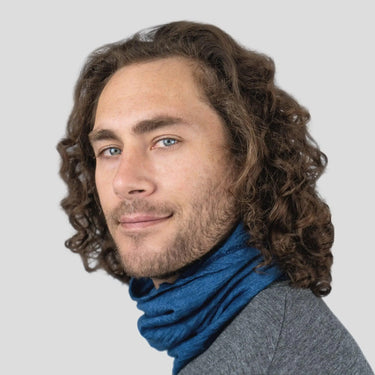 neck gaiter color natural blue