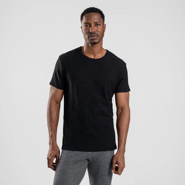 mens best active crew neck tshirt color black