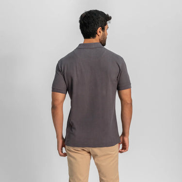 mens comfortable fit lacoste pique polo shirt color natural gray