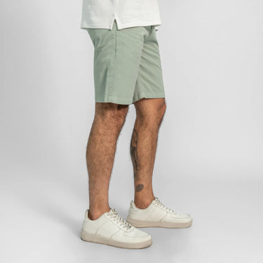 mens eco friendly slim fit drill shorts color aqua