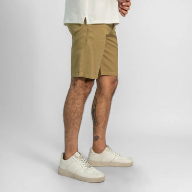 mens eco friendly slim fit drill shorts color light olive
