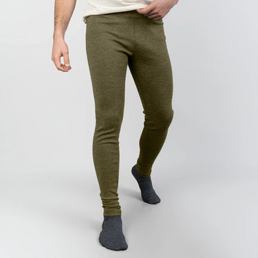 mens low moisture absorption leggings midweight color green
