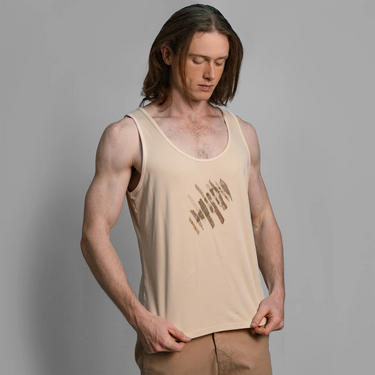 mens natural product ecoprint tank top color ecoprint