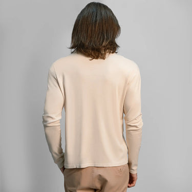 mens organic cotton ecoprint long sleeve color ecoprint