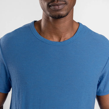 mens ultra soft crew neck tshirt color baby blue