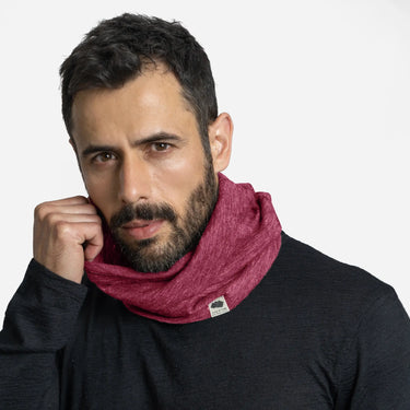 neck gaiter best fleece ultralight color natural red