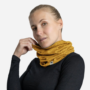 neck gaiter thermal wool ultralight color gold