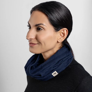 neck gaiter ultra soft ultralight color navy blue