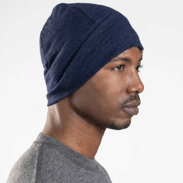 unisex high performance beanie color navy blue