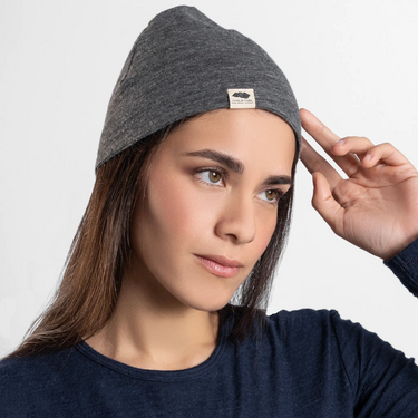 unisex moisture wicking beanie color gray