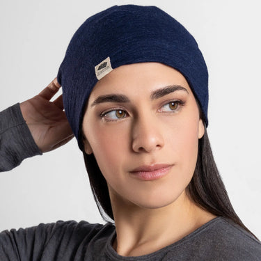 unisex thermo regulate beanie color navy blue