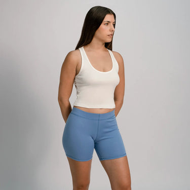 womens all occasions biker shorts color sky blue