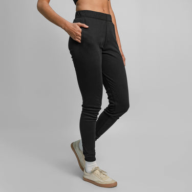 womens eco friendly joggers color black