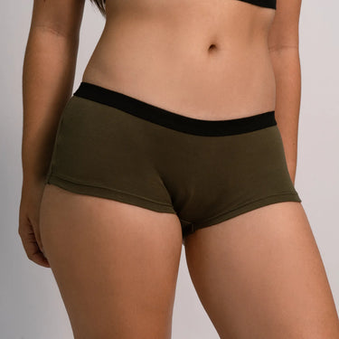 womens eco friendly panties color green
