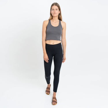 womens ecological dye leggings color black