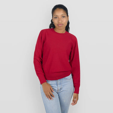 womens finest alpaca sweater color red