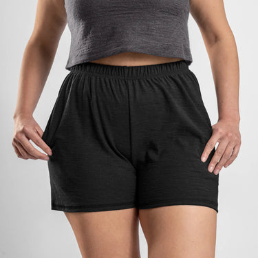 womens hypoallergenic shorts ultralight color black