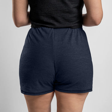 womens natural dye shorts ultralight color navy blue