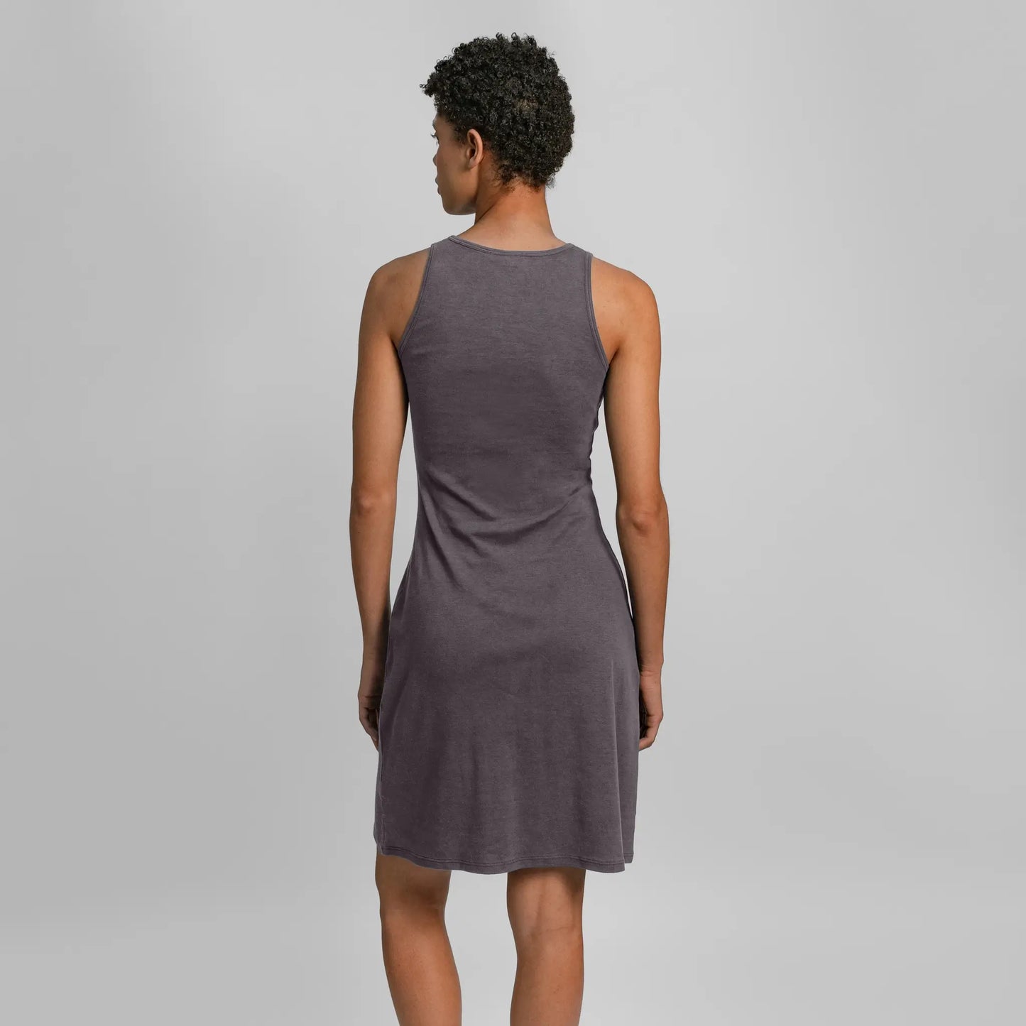 womens natural fiber bodycon dress color gray