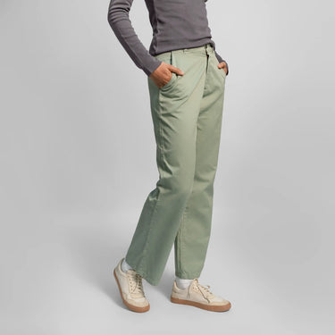 womens natural fiber chino pants color aqua