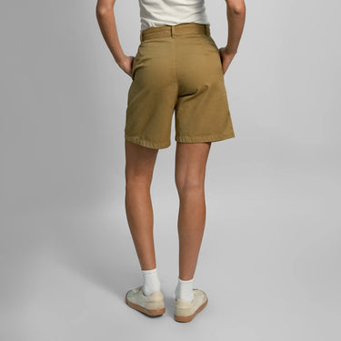 womens organic cotton chino shorts color light olive