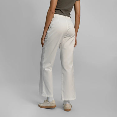 womens organic cotton fabric chino pants color white