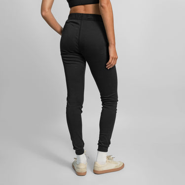 womens organic cotton joggers color black