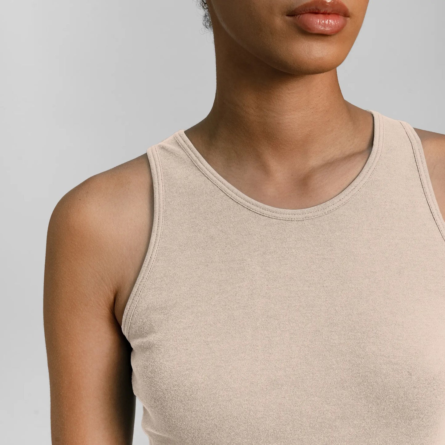 womens plastic free bodycon dress color undyed