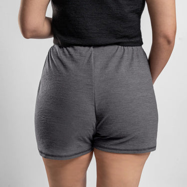 womens plastic free shorts ultralight color gray