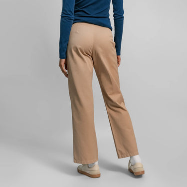 womens smooth pima cotton chino pants color beige