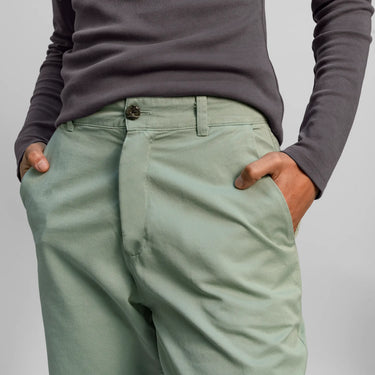 womens sustainable clothing chino pants color aqua