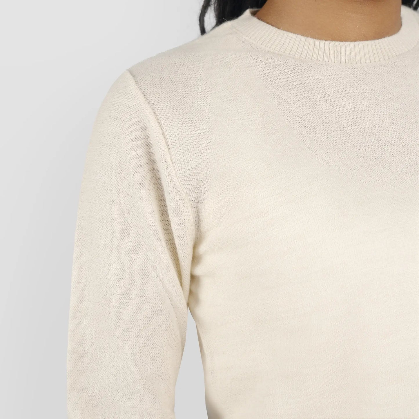 womens sweat wicking alpaca sweater color undyed