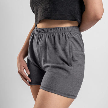 womens ultra soft shorts ultralight color gray