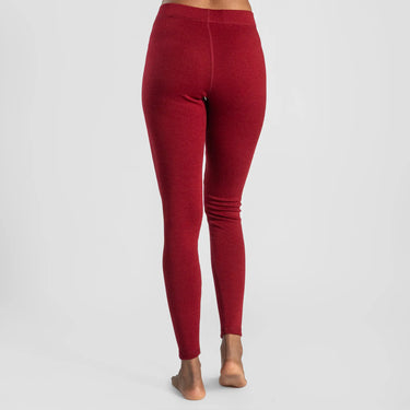 womens warmest wool leggings midweight color maroon