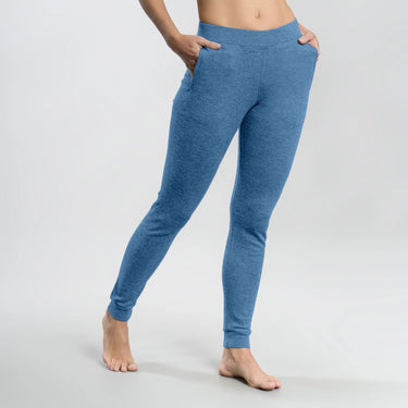 womens eco friendly joggers lightweight color natural blue