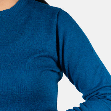 womens no odor alpaca wool sweater color teal