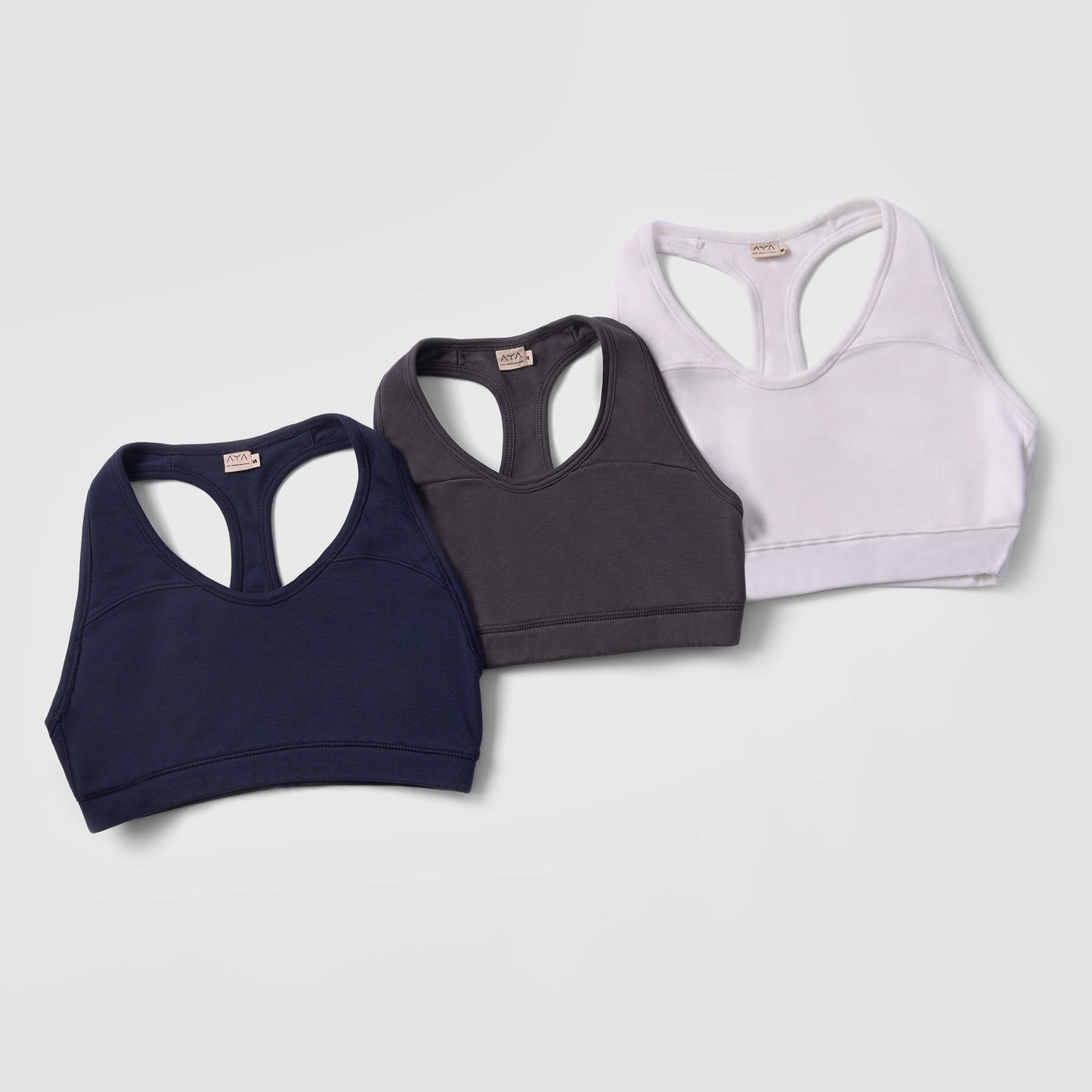 3 Pack - Women's Organic Pima Cotton Bralettes cover
