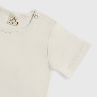 babys all natural short sleeve bodysuit color Undyed