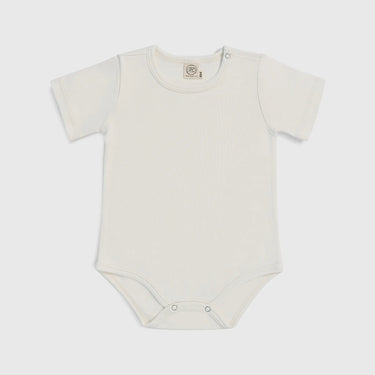 babys natural dye short sleeve bodysuit color Undyed