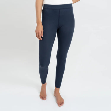 womens biodegradable leggings color navy blue