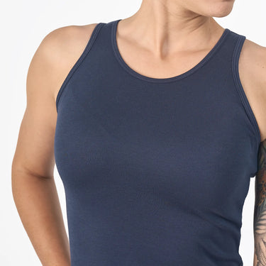 womens single origin tank dress color navy blue