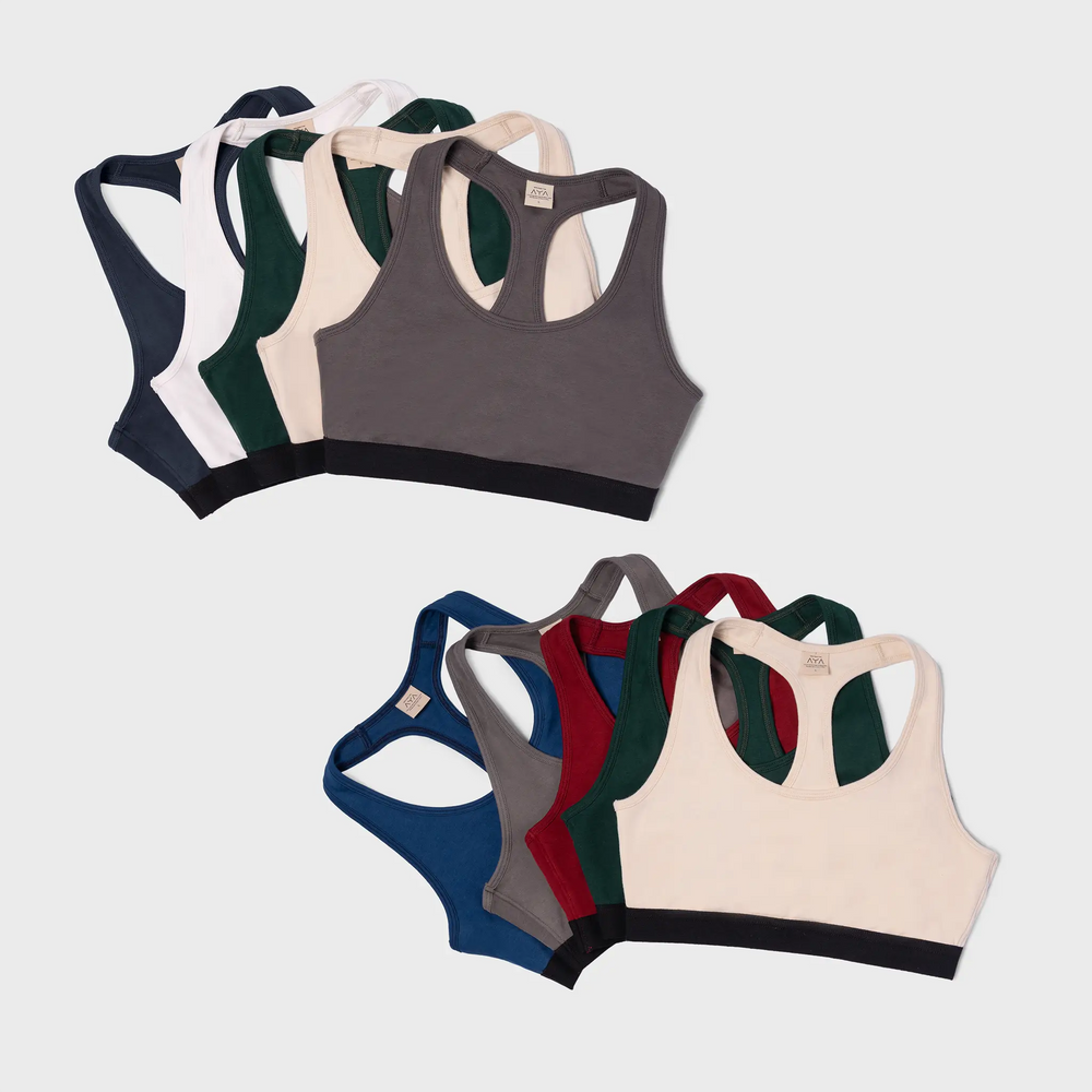 10 Pack Bundle - Women's Organic Pima Cotton Bralette
