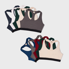 10 Pack Bundle - Women's Organic Pima Cotton Bralette