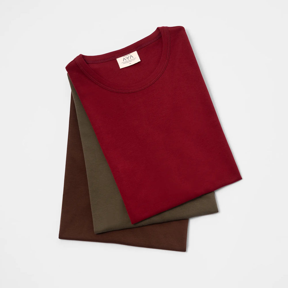 3 Pack Bundle - Men's Organic Pima Cotton T-Shirt