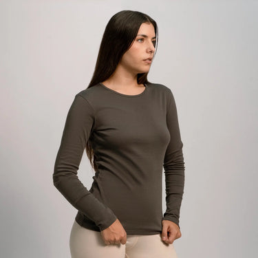 3 Pack Bundle - Women's Organic Pima Cotton Long Sleeve Shirt cover 3