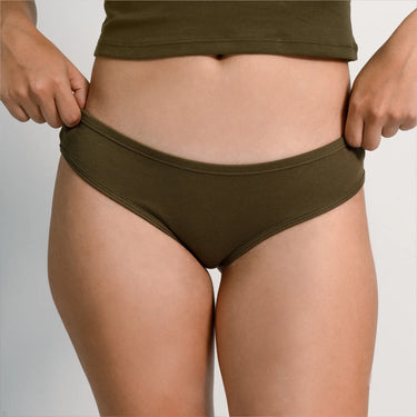 3 Pack Bundle - Women's Organic Pima Cotton Thongs cover 3