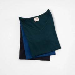 3 Pack Bundle - Women's Organic Pima Cotton V-Neck T-Shirt