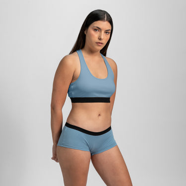 Women's Organic Pima Cotton Panties color Natural BabyBlue