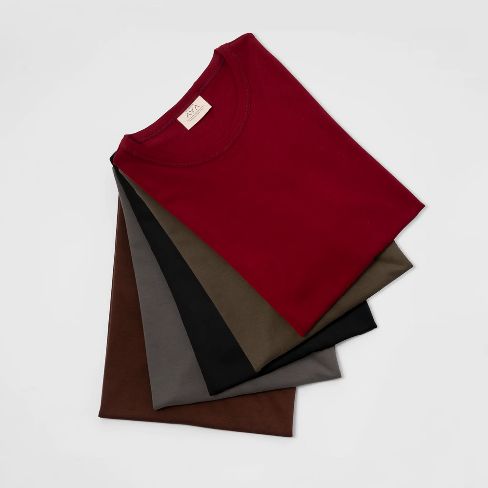 5 Pack Bundle - Men's Organic Pima Cotton T-Shirt