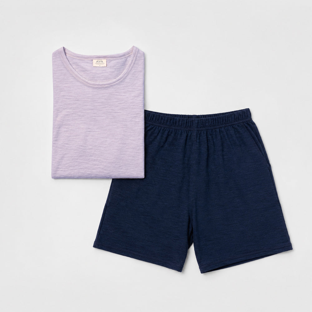 Mix 2 Pack - Men's Alpaca Travel T-Shirt & Travel Shorts